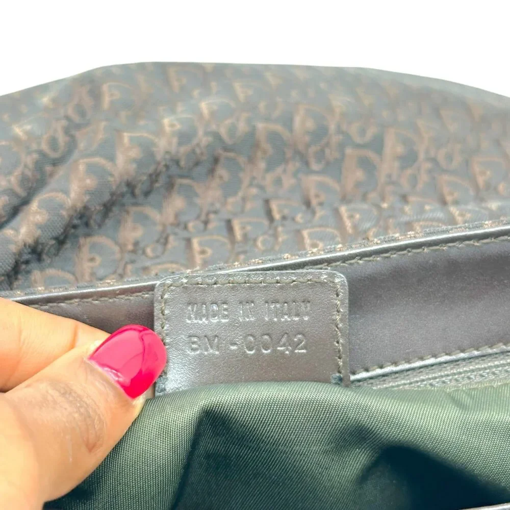 Christian Dior Dark Brown Trotter Monogram Street Chic Crossbody Satchel Bah